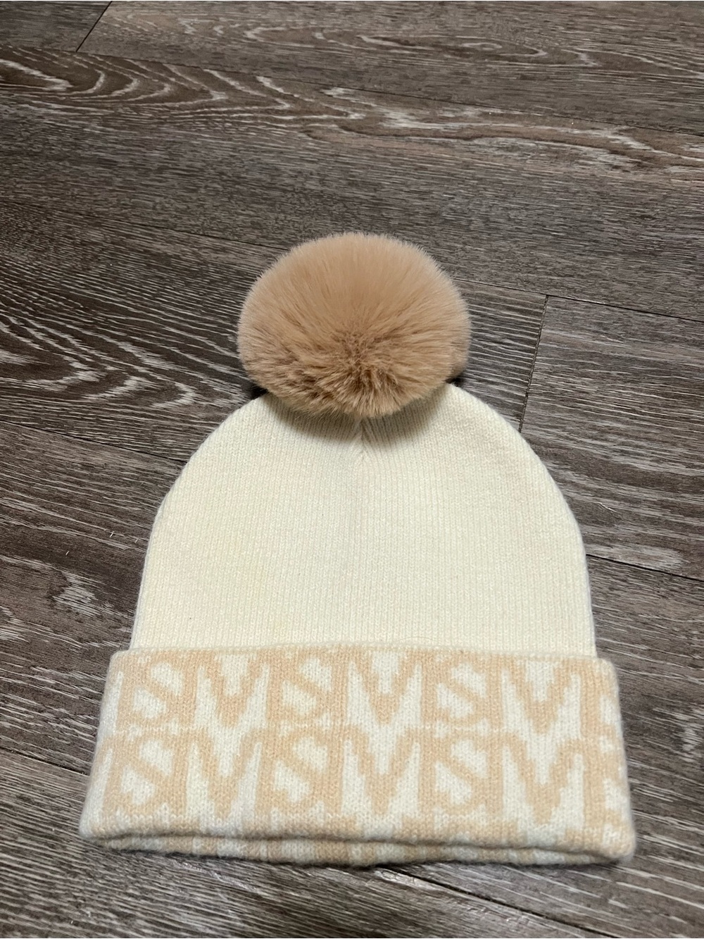 Steve Madden Knit Cream Beanie